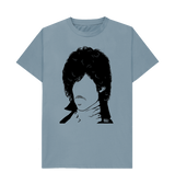 Stone Blue Printed T-shirt