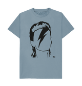 Stone Blue Printed T-shirt