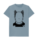 Stone Blue Printed T-shirt