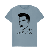 Stone Blue Printed T-shirt