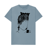 Stone Blue Printed T-shirt