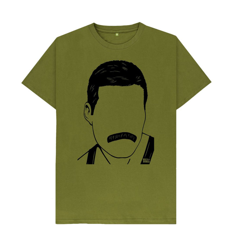 Moss Green Freddie Mercury 'Queen' T-Shirt