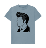 Stone Blue Printed T-shirt