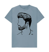 Stone Blue George Michael 'Wham' T-Shirt