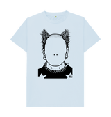 Sky Blue Printed T-shirt