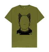 Moss Green Printed T-shirt