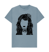 Stone Blue Printed T-shirt