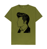 Moss Green Printed T-shirt