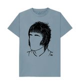 Stone Blue Printed T-shirt