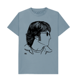 Stone Blue Printed T-shirt