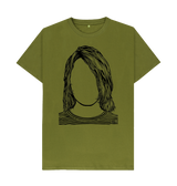 Moss Green Printed T-shirt