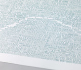 'Paris' Type Map Print in Duck Egg Blue