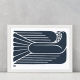 'Peace Dove' Art Print in Sheer Slate