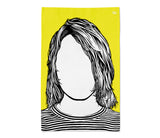 Kurt Cobain Nirvana Rock Icon Tea Towel in Yellow