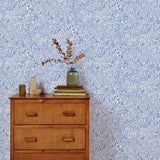 'Coastal Meadow' Wallpaper in Cobalt Blue