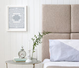 Wall Art where to start: Personalised Wedding Print, Light Grey, Hand Printed in the UK