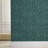 'String of Hearts' Houseplant Wallpaper in Viridian Green