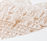 Close up Wild Wood Art Print in Bronze