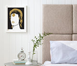 Wall Art ideas: Economical Screen Prints, David Bowie Ziggy Stardust in Bronze