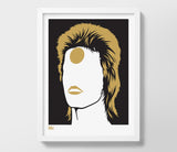 Wall Art where to start: Ziggy Stardust David Bowie screen print