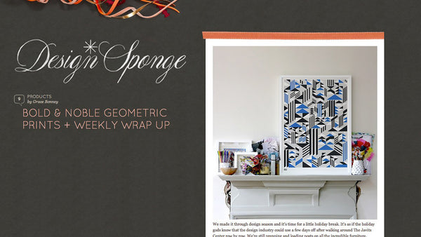 Geometric Designs on Design Sponge