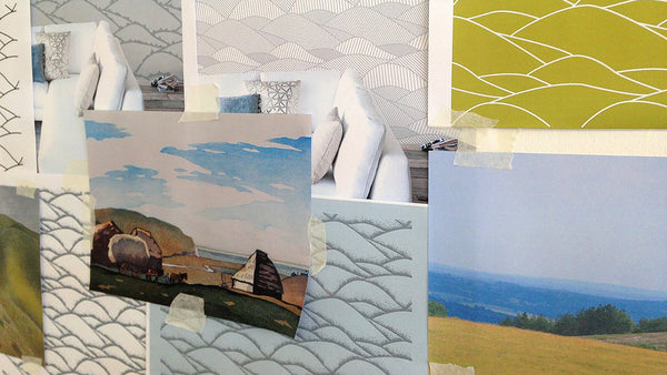 South Downs wallpaper – the inspiration