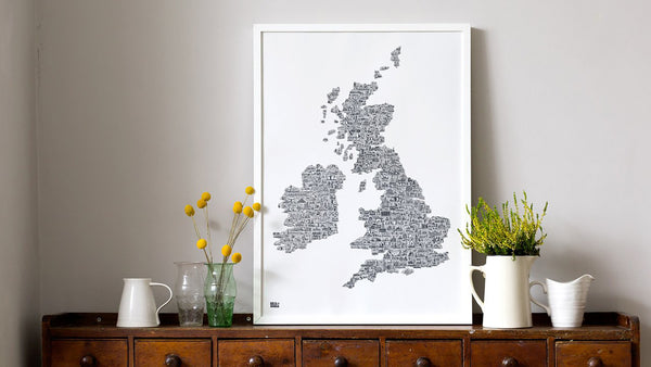 Inspiration: Illustrated UK and Ireland map