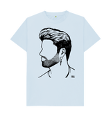 Sky Blue Printed T-shirt