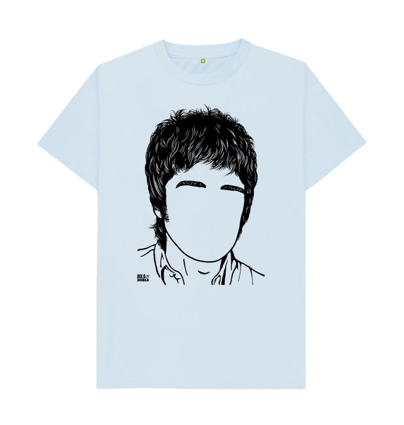 Sky Blue Noel Gallagher Oasis' T-Shirt