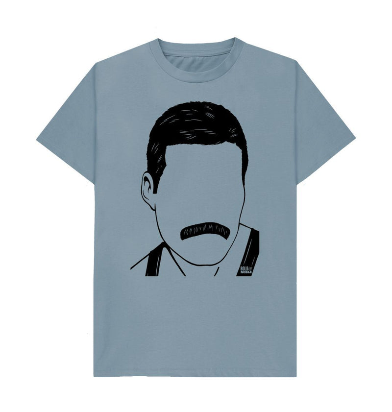 Stone Blue Freddie Mercury 'Queen' T-Shirt