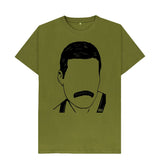Moss Green Freddie Mercury 'Queen' T-Shirt