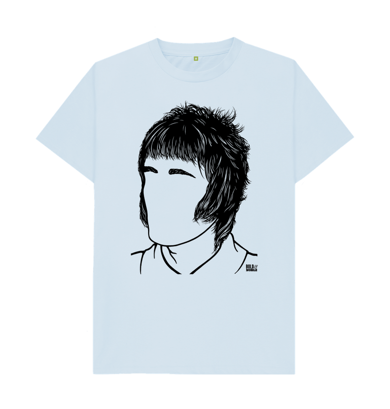 Sky Blue Printed T-shirt