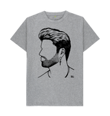 Athletic Grey Printed T-shirt