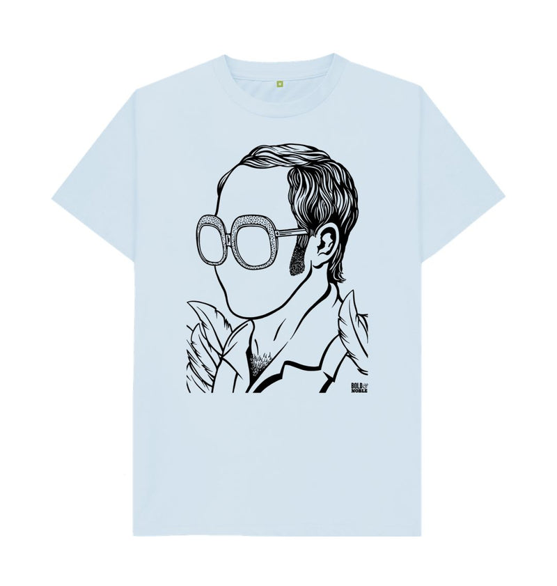 Sky Blue Elton John T-Shirt