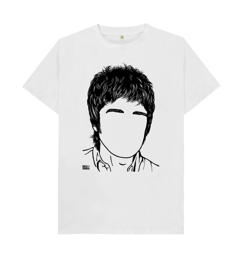 White Noel Gallagher Oasis' T-Shirt
