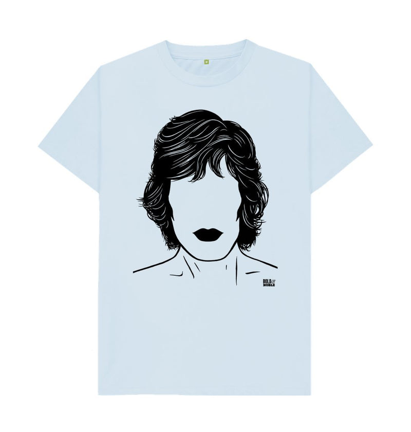 Sky Blue Mick Jagger 'Rolling Stones' T-Shirt