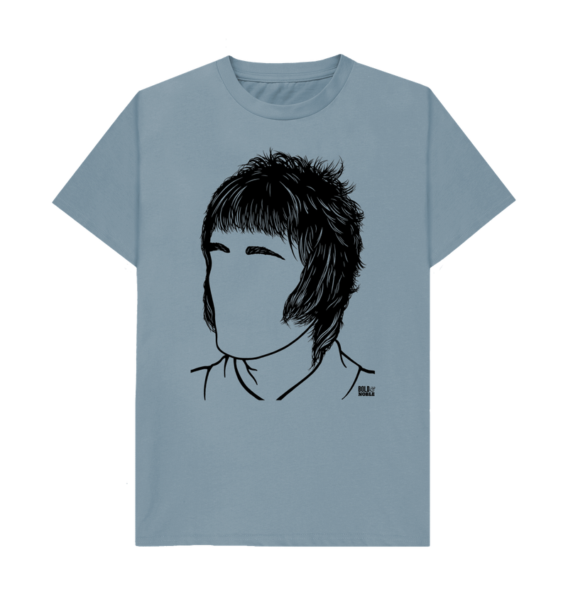 Stone Blue Printed T-shirt
