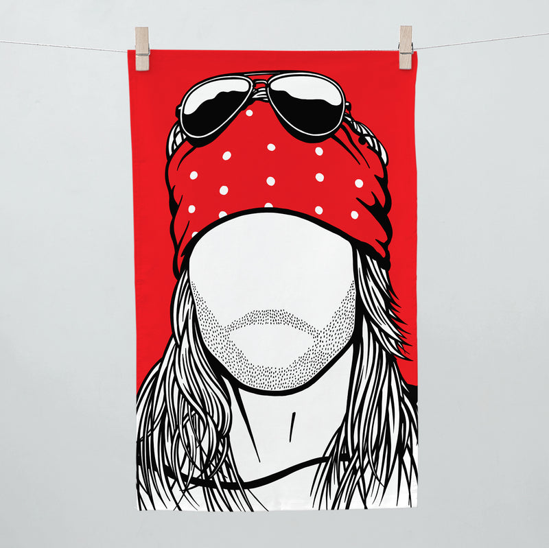 Axl Rose Tea Towel