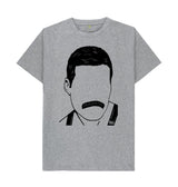 Athletic Grey Freddie Mercury 'Queen' T-Shirt