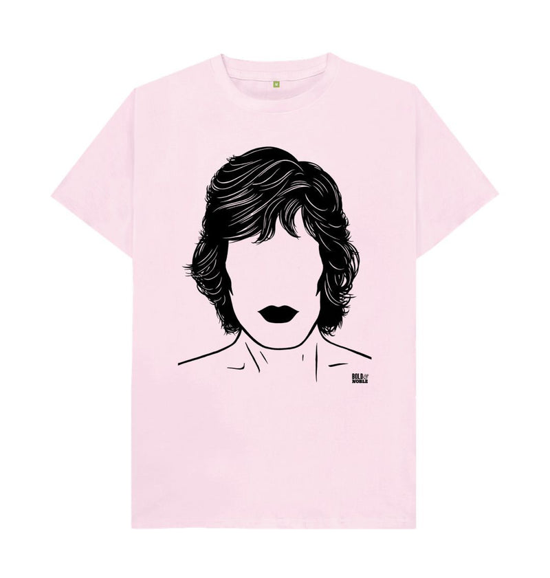 Pink Mick Jagger 'Rolling Stones' T-Shirt