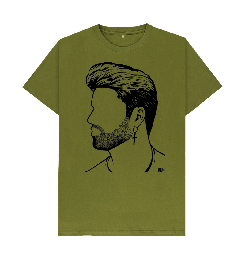 Moss Green Printed T-shirt