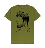 Moss Green George Michael 'Wham' T-Shirt