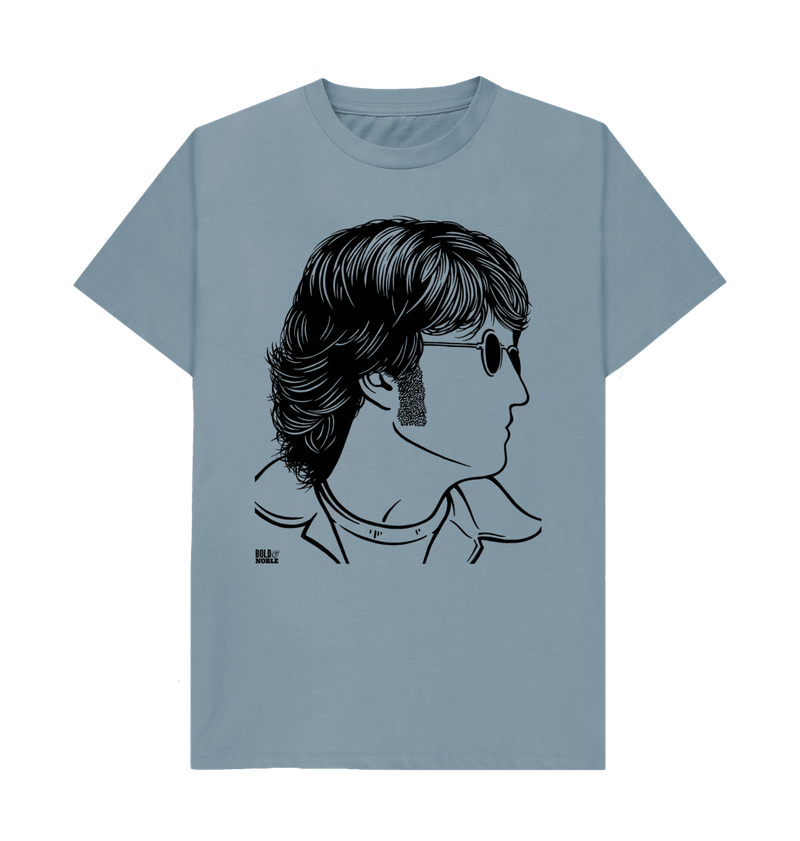 Stone Blue Printed T-shirt