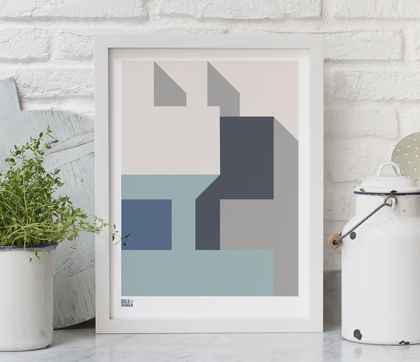 'Architecture 1' Art Print in Grey