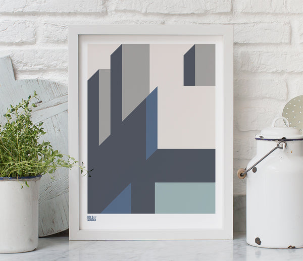 'Architecture 2' Art Print in Grey