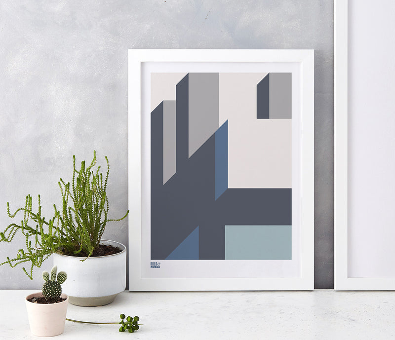 'Architecture 2' Art Print in Grey