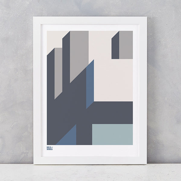 'Architecture 2' Art Print in Grey