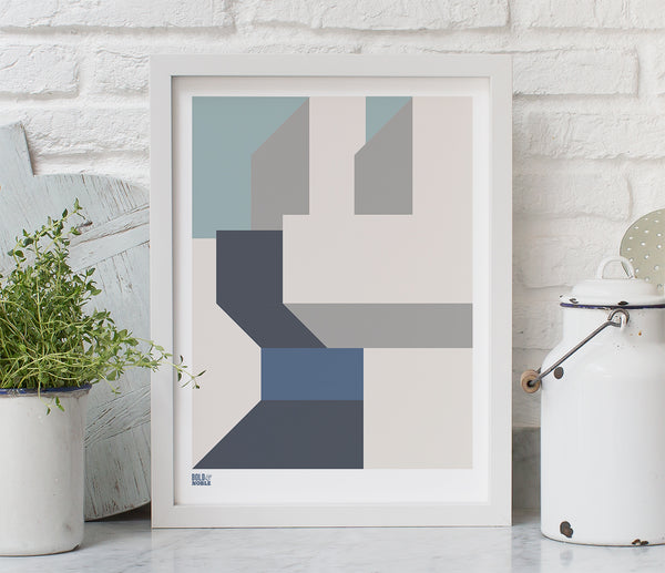 'Architecture 3' Art Print in Grey
