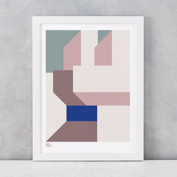 Architecture 3' Art Print in Pink