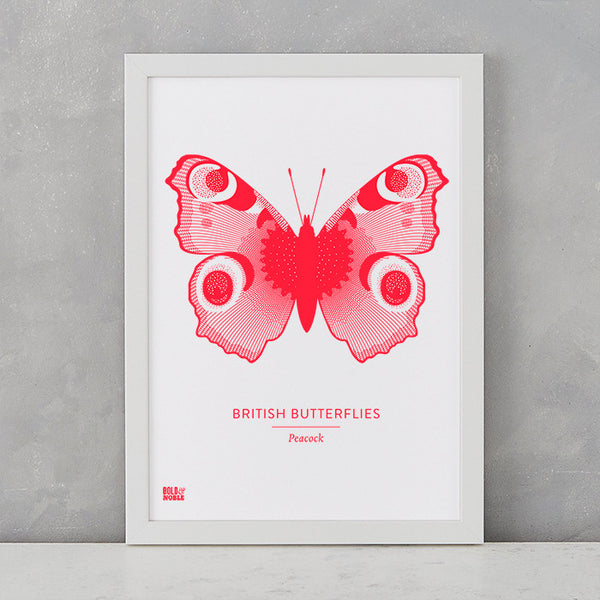 Butterflies Art Print, screen printed in the UK, deliver worldwide